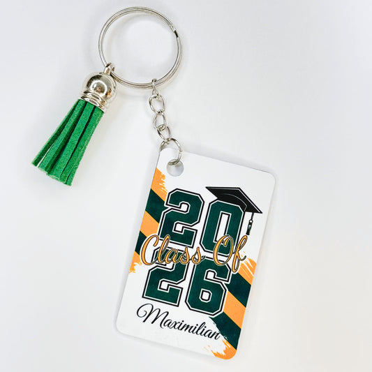 Personalized Graduation Keychain • Class of 2026